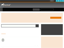 Tablet Screenshot of forums.ruckuswireless.com